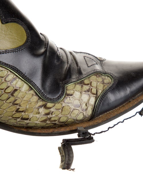 Miu Miu Leather Printed Chelsea Boots