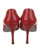 Miu Miu Patent Leather Glitter Accents Pumps