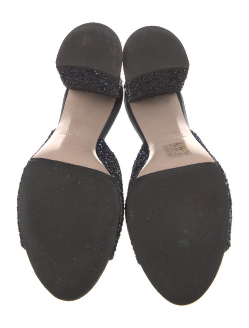 Miu Miu Glitter Glitter Accents Slides