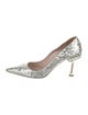 Miu Miu Glitter Crystal Embellishments Pumps