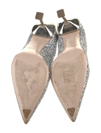 Miu Miu Glitter Crystal Embellishments Pumps
