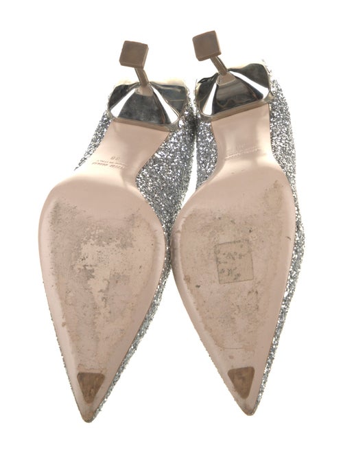 Miu Miu Glitter Crystal Embellishments Pumps