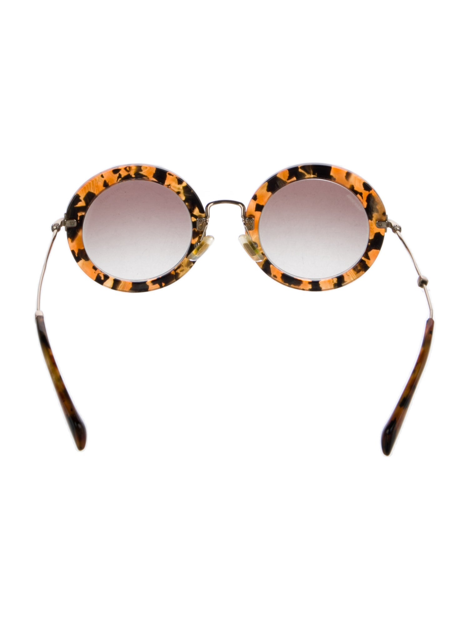 Miu Miu Round Gradient Sunglasses
