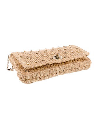 Miu Miu Raffia Clutch