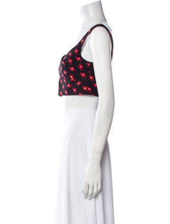 Miu Miu 2011 Polka Dot Print Crop Top