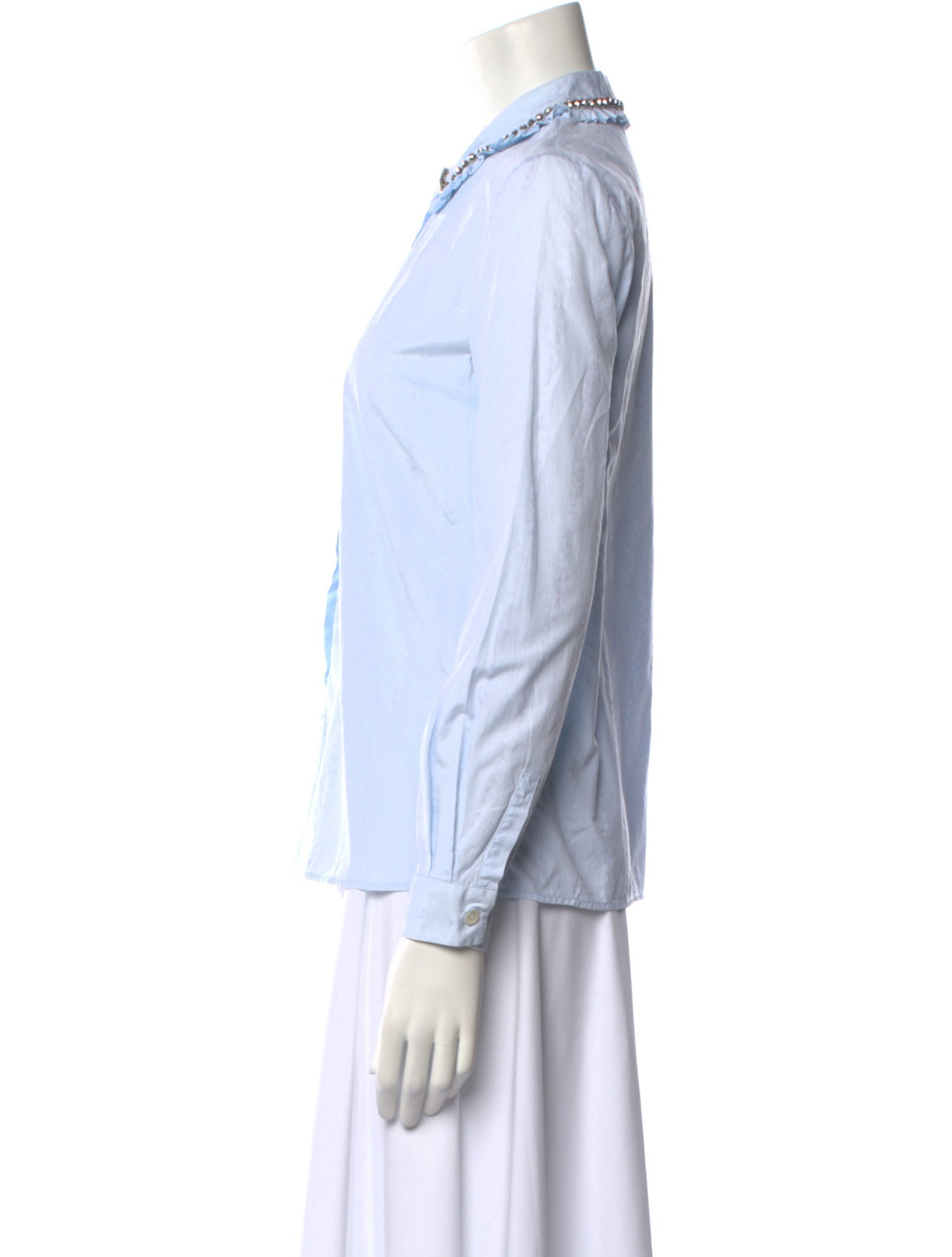 Miu Miu 2016 Long Sleeve Button-Up Top