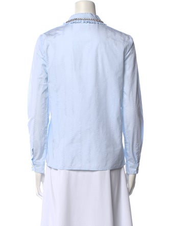 Miu Miu 2016 Long Sleeve Button-Up Top