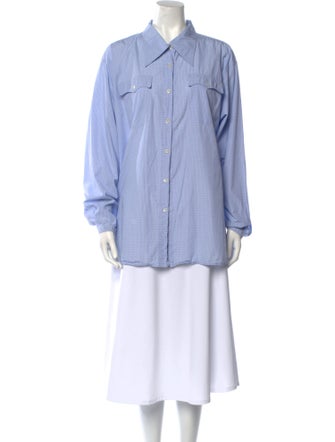 Miu Miu 2016 Long Sleeve Button-Up Top