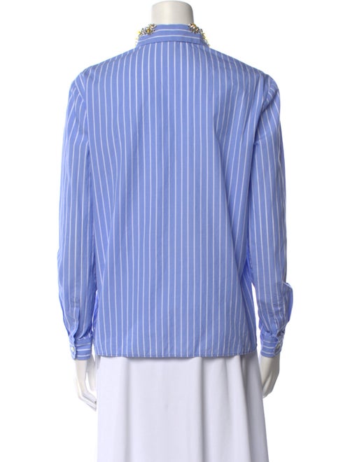 Miu Miu 2017 Striped Button-Up Top