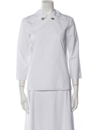 Miu Miu 2012 Three-Quarter Sleeve Button-Up Top