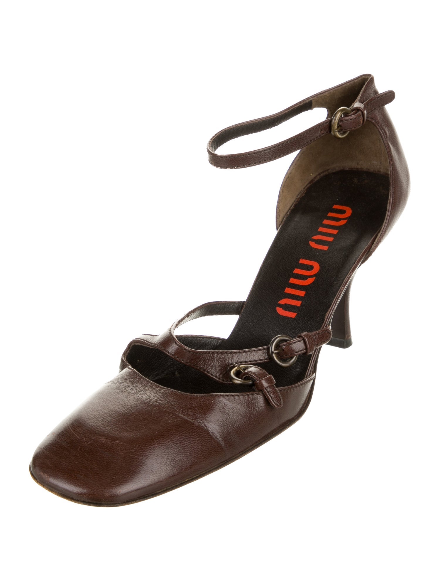 Miu Miu Leather D'Orsay Pumps