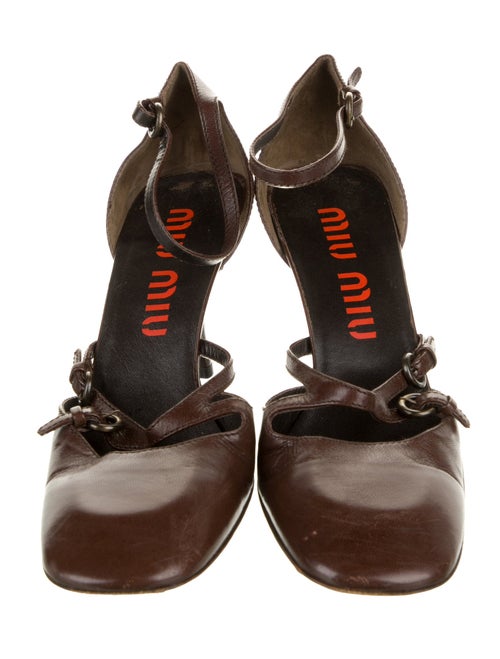 Miu Miu Leather D'Orsay Pumps