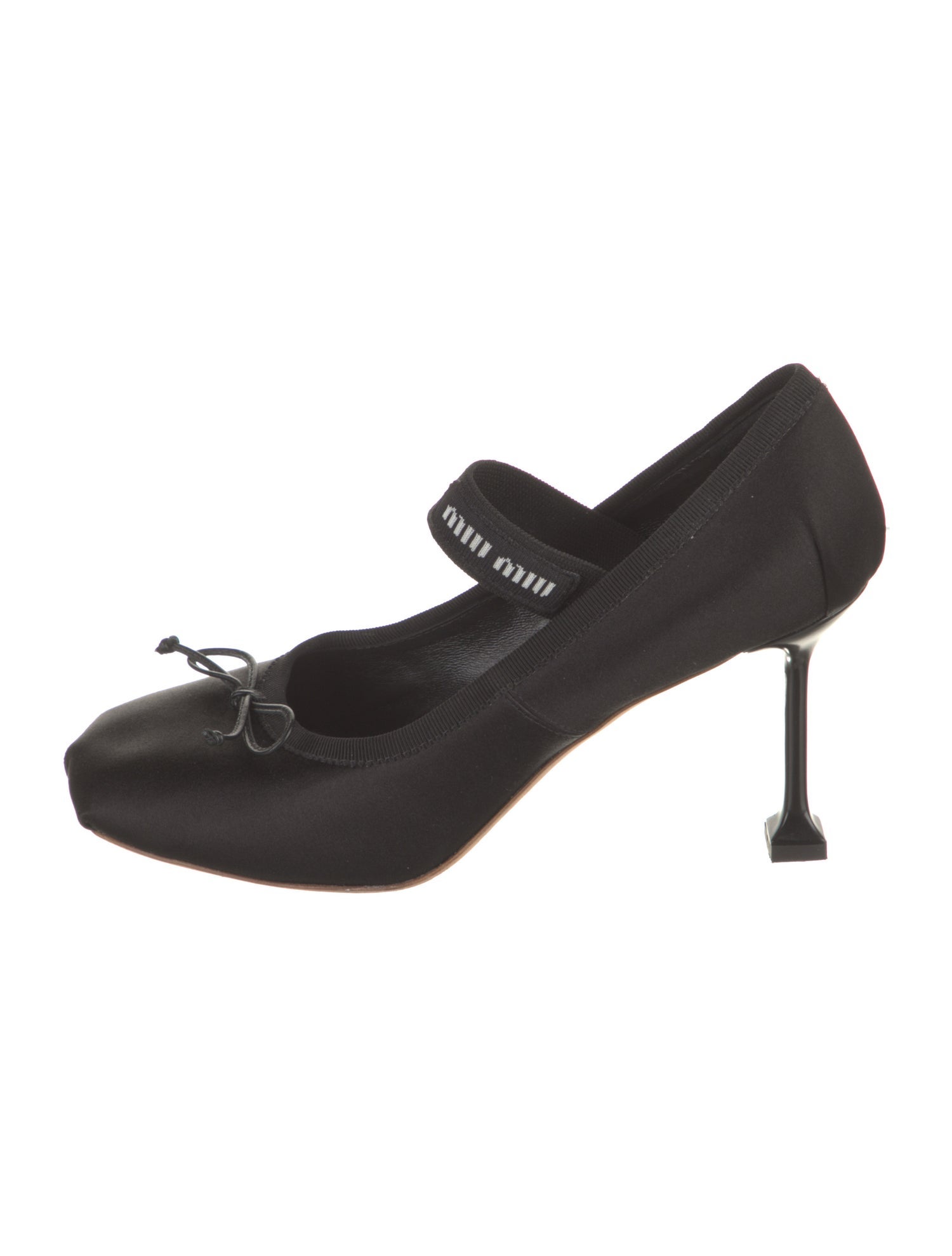 Miu Miu Satin Bow Accents Pumps