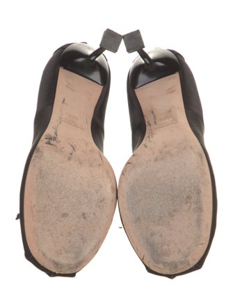 Miu Miu Satin Bow Accents Pumps