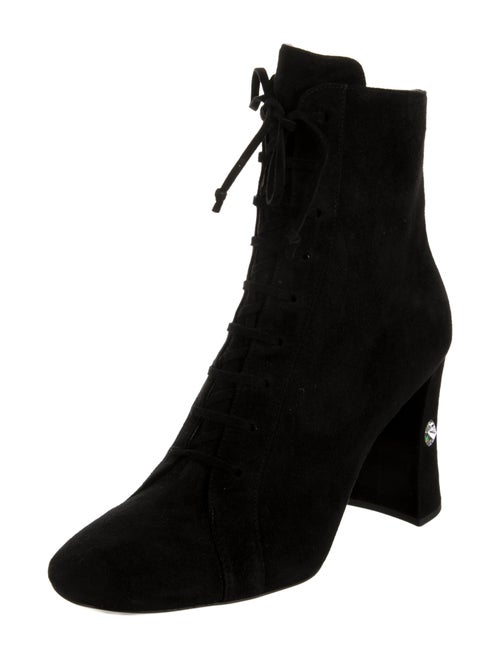 Miu Miu Suede Lace-Up Boots