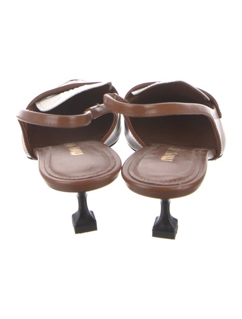 Miu Miu Leather Slingback Pumps