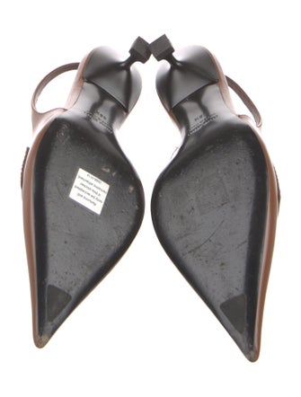 Miu Miu Leather Slingback Pumps