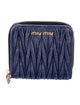 Miu Miu Leather Printed Compact Wallet