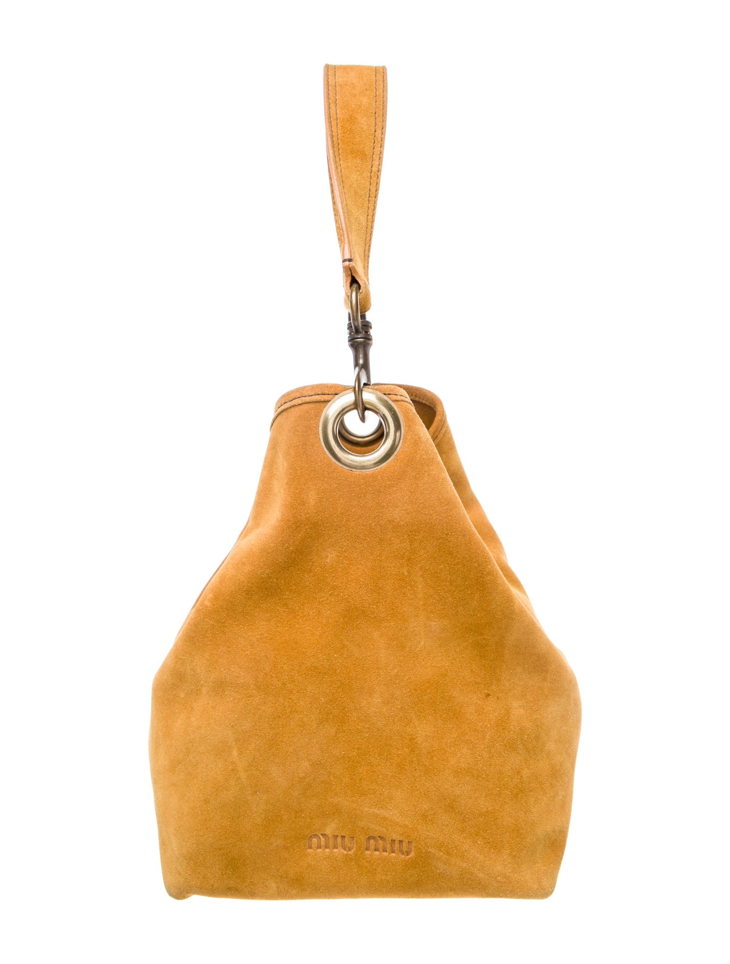 Miu Miu Suede Top Handle Bag