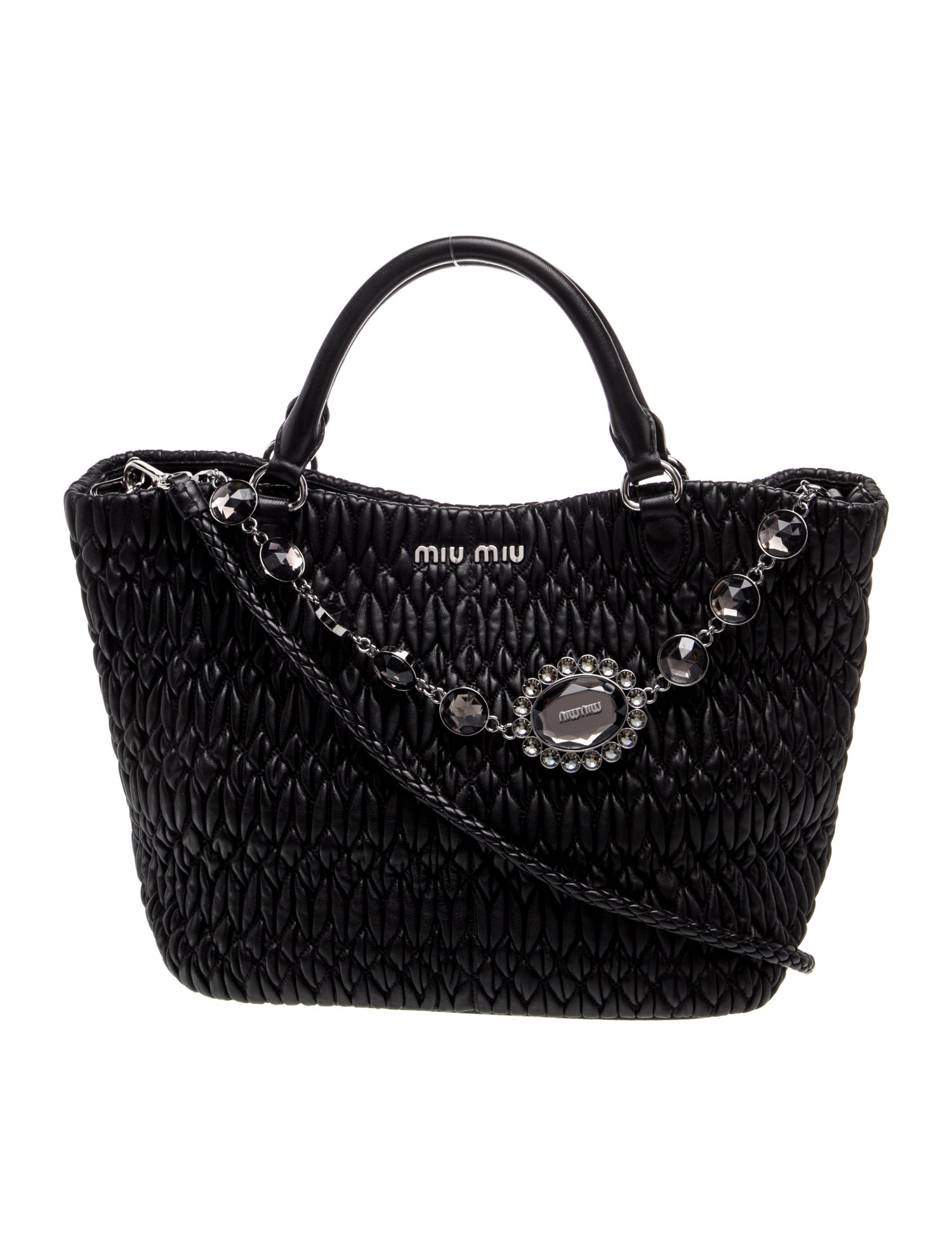 Miu Miu Lambskin Bucket Bag