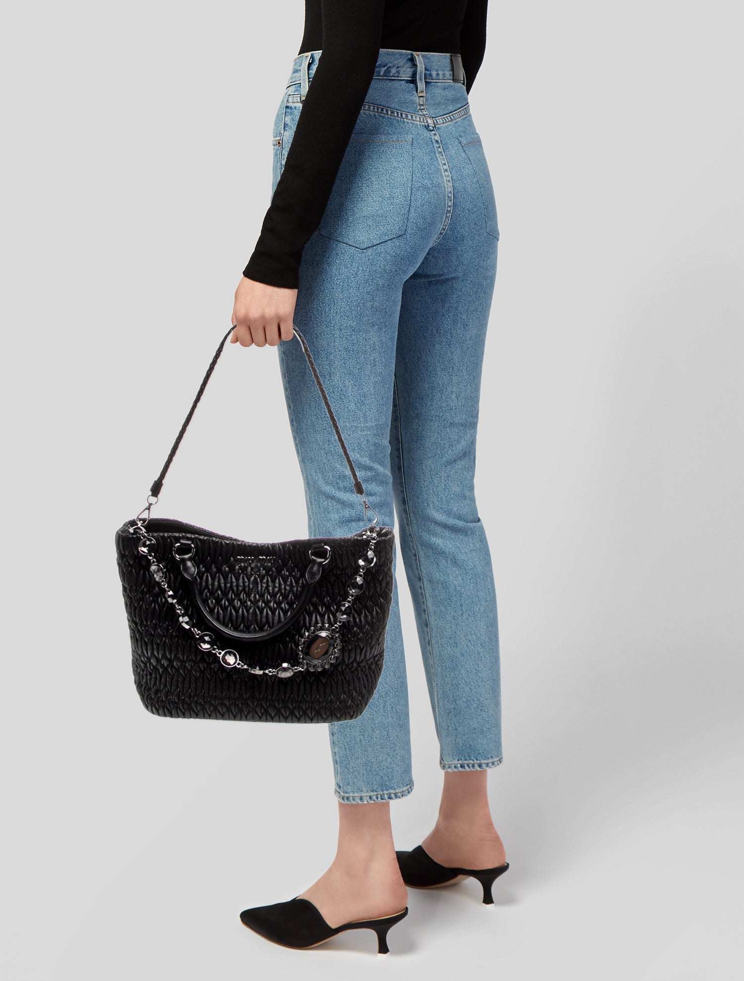 Miu Miu Lambskin Bucket Bag