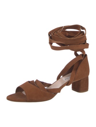 Miu Miu Suede Gladiator Sandals