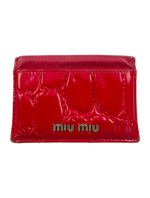 Miu Miu Leather Printed Coin Pouch
