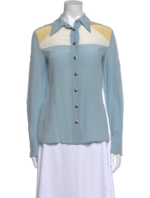 Miu Miu 2014 Silk Button-Up Top