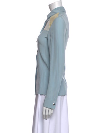 Miu Miu 2014 Silk Button-Up Top