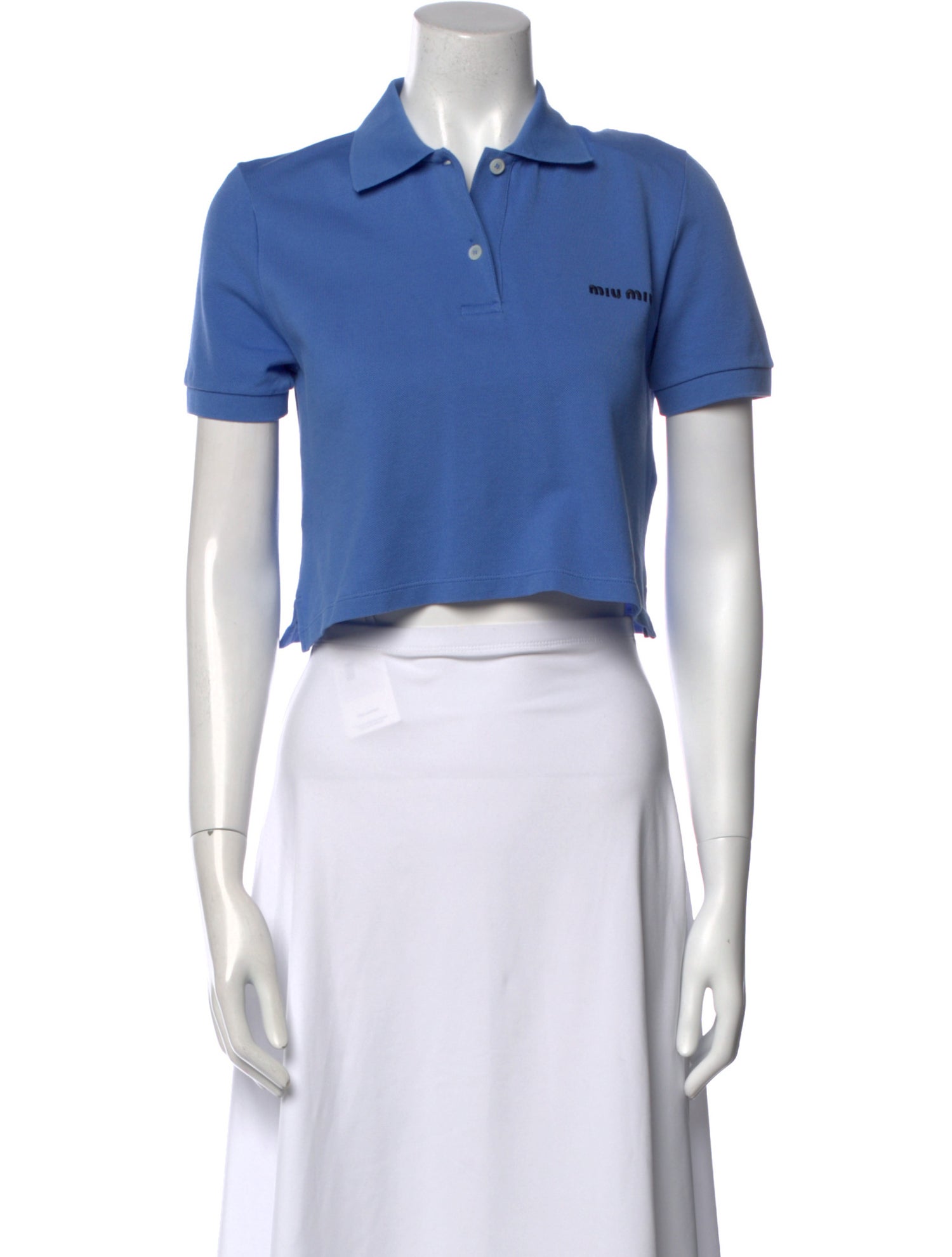 Miu Miu 2024 Short Sleeve Crop Top