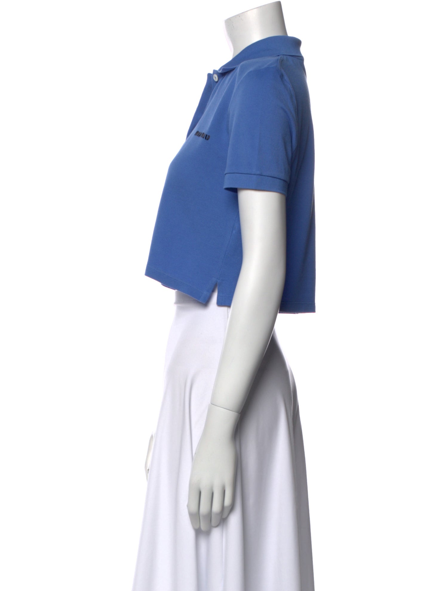 Miu Miu 2024 Short Sleeve Crop Top