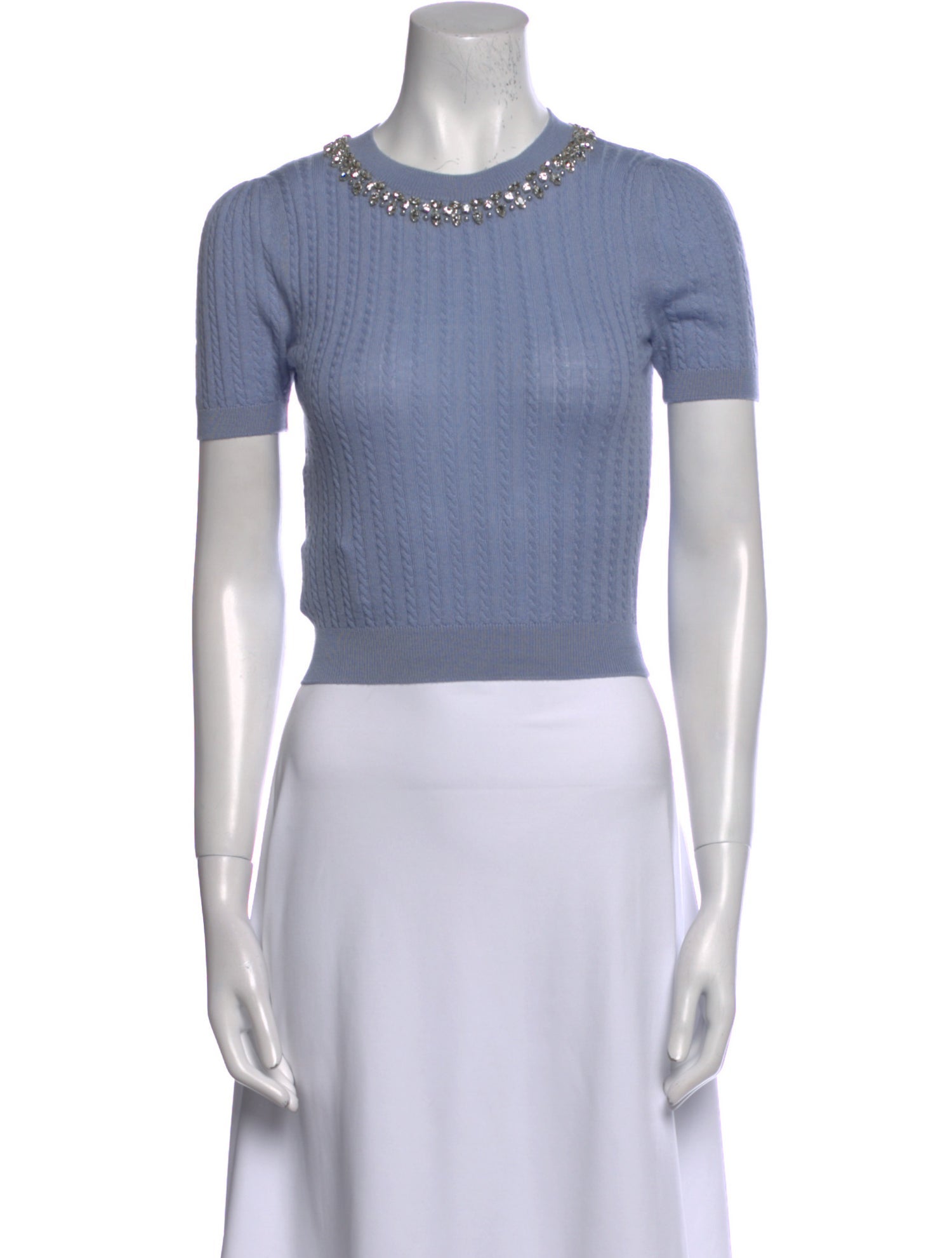 Miu Miu 2021 Cashmere Crop Top