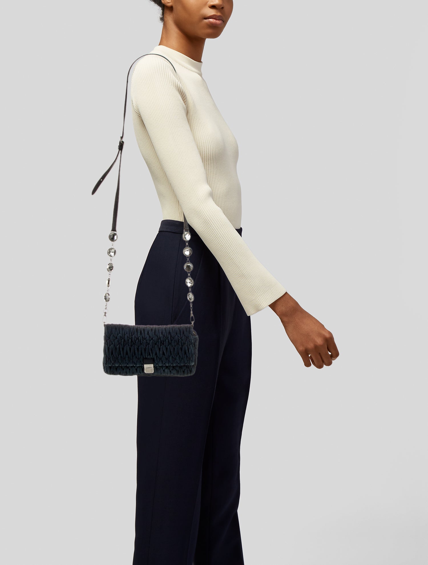 Miu Miu Denim Clutch
