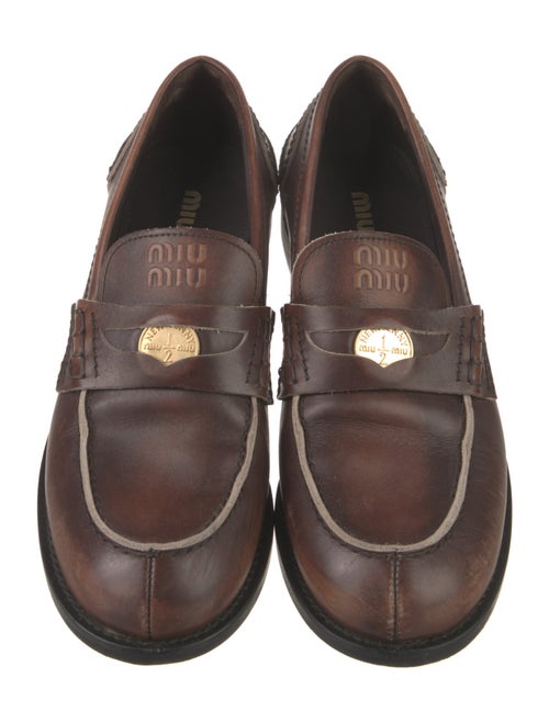Miu Miu Leather Loafers