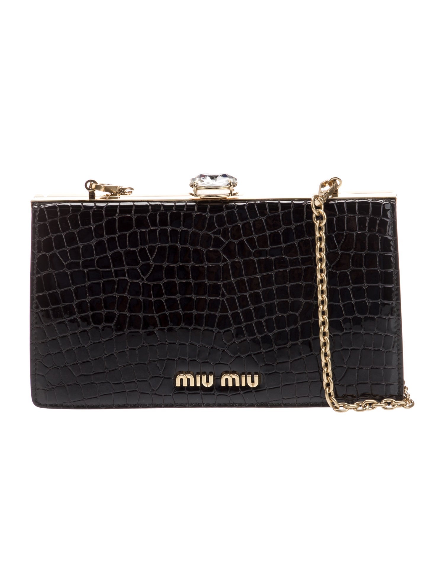 Miu Miu Patent Leather Minaudière
