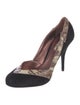 Miu Miu Suede Printed D'Orsay Pumps