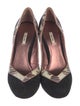 Miu Miu Suede Printed D'Orsay Pumps