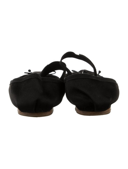 Miu Miu Satin Bow Accents Mary Jane Flats