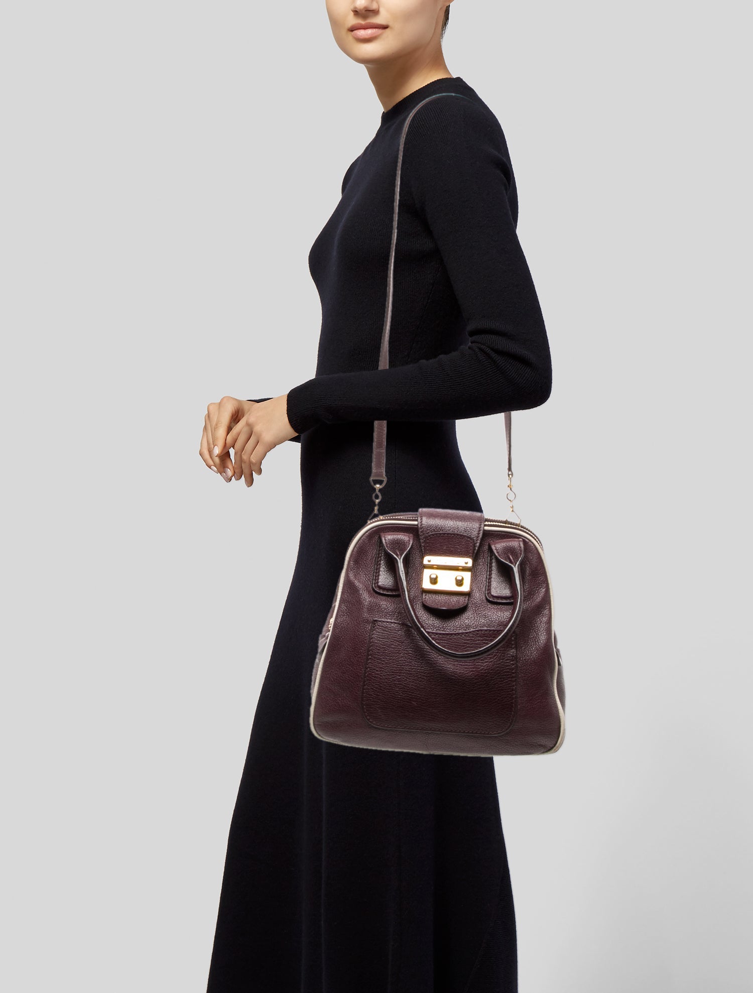 Miu Miu Leather Top Handle Bag