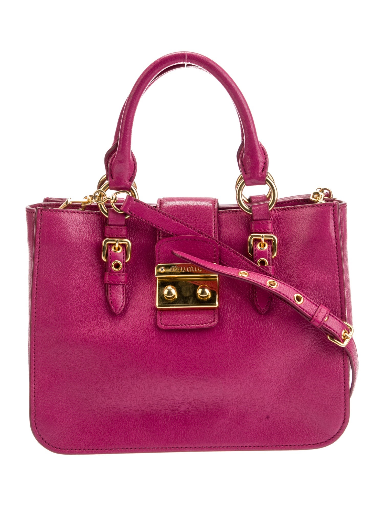 Miu Miu Goat Leather Top Handle Bag