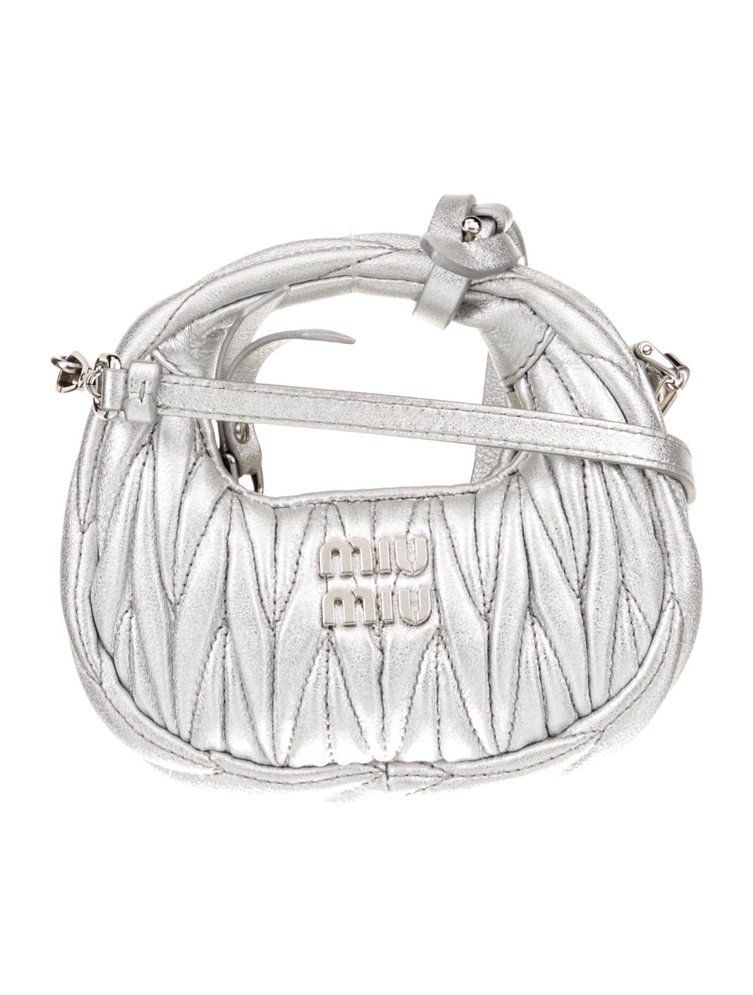 Miu Miu Leather Matelasse Wander Micro