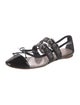 Miu Miu Patent Leather Bow Accents Mary Jane Flats