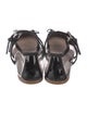 Miu Miu Patent Leather Bow Accents Mary Jane Flats