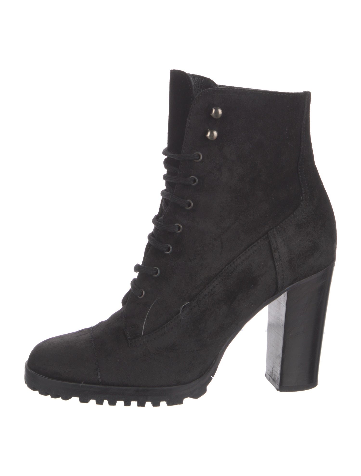 Miu Miu Suede Lace-Up Boots