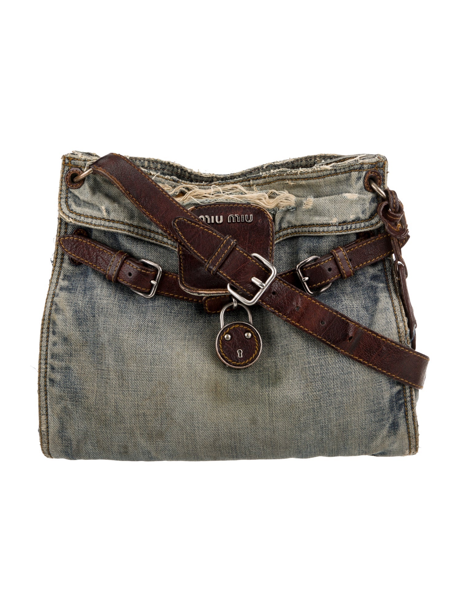 Miu Miu Denim Shoulder Bag Vintage