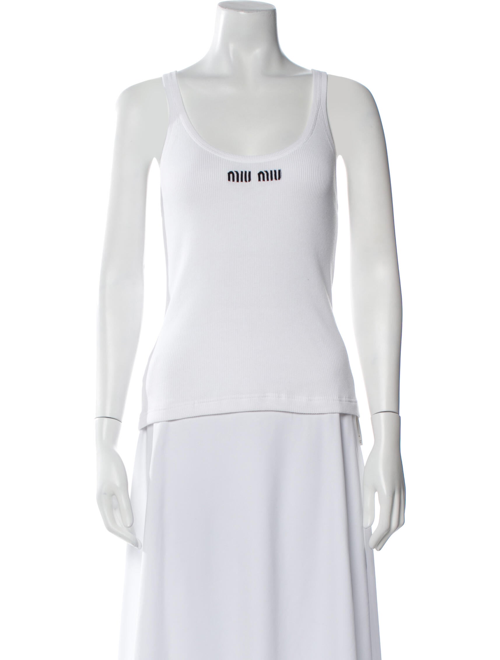 Miu Miu 2024 Scoop Neck Top