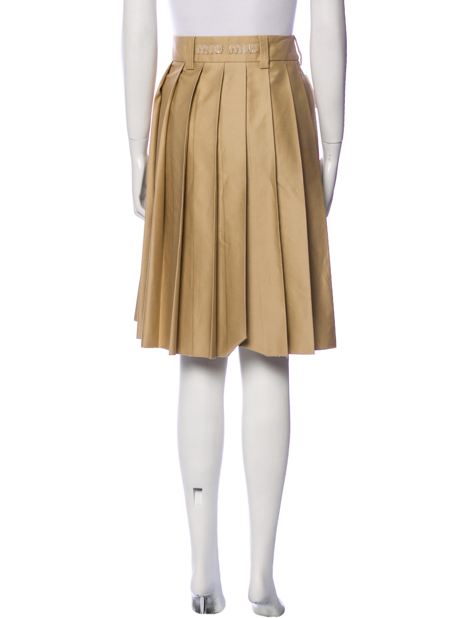 Miu Miu 2022 Knee-Length Skirt w/ Tags