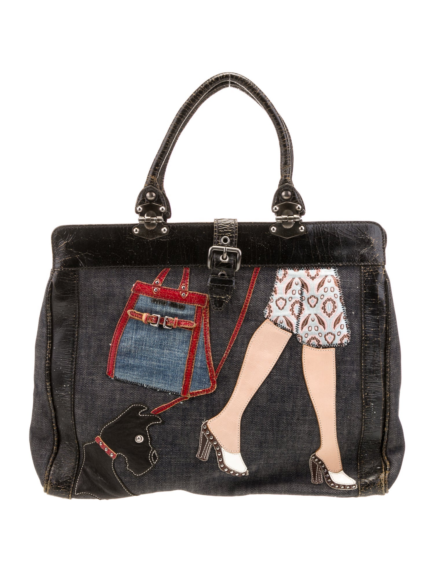 Miu Miu Denim Shoulder Bag Vintage