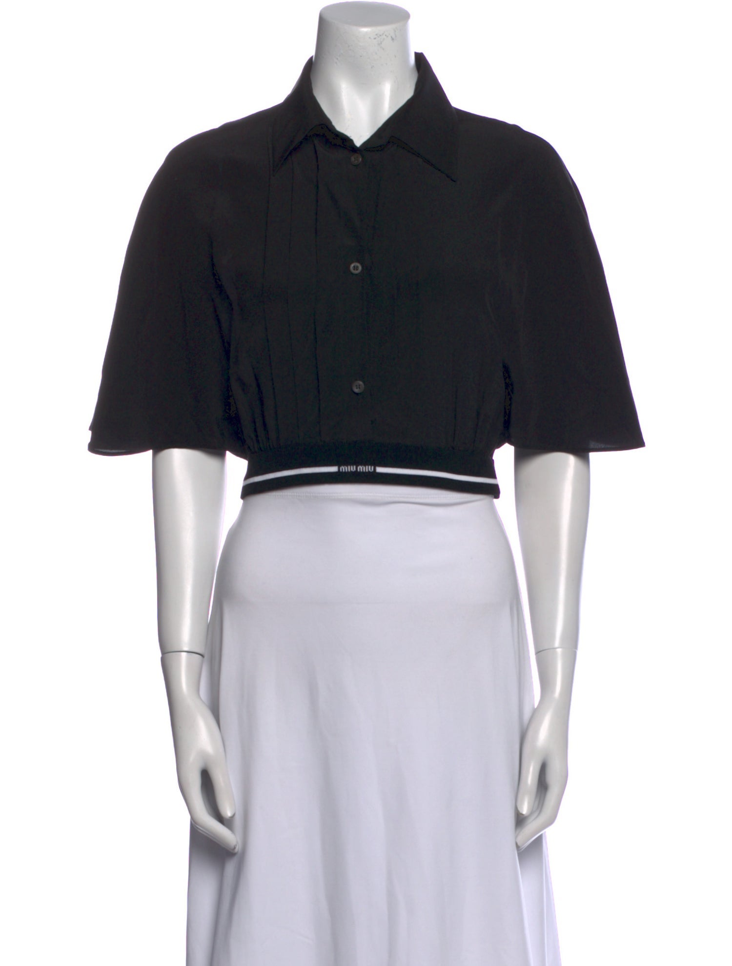 Miu Miu 2023 Silk Crop Top