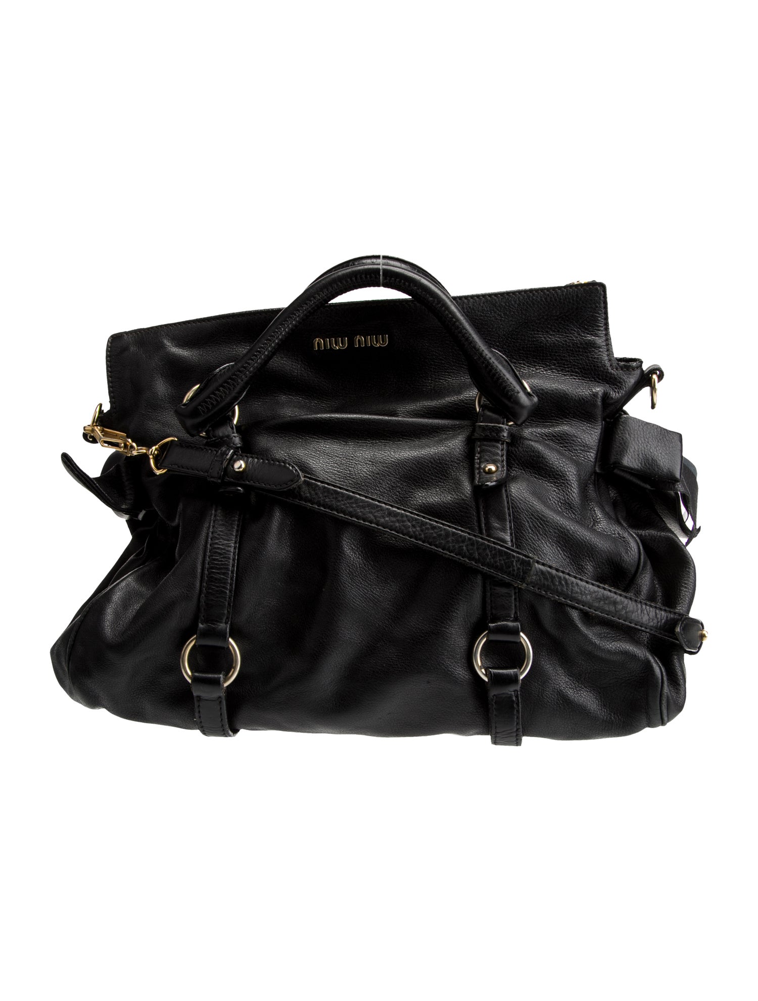 Miu Miu Leather Top Handle Bag